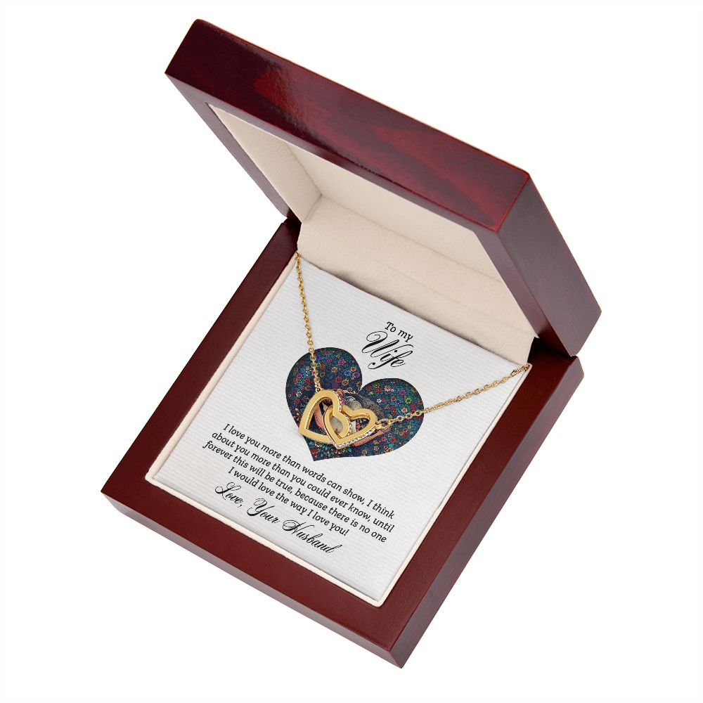 To My Wife I Love You More Inseparable Necklace-Express Your Love Gifts