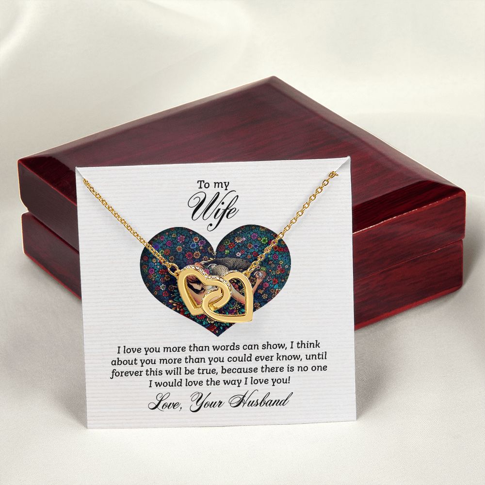To My Wife I Love You More Inseparable Necklace-Express Your Love Gifts