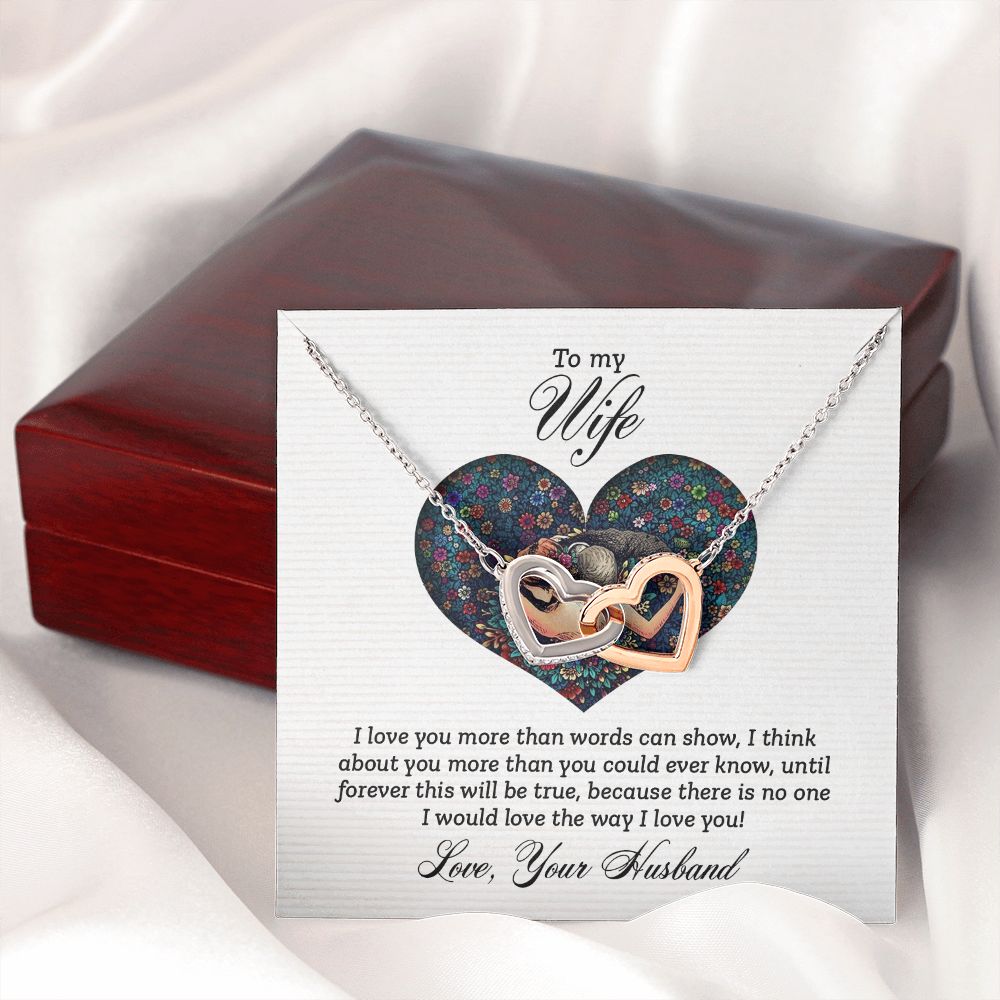 To My Wife I Love You More Inseparable Necklace-Express Your Love Gifts