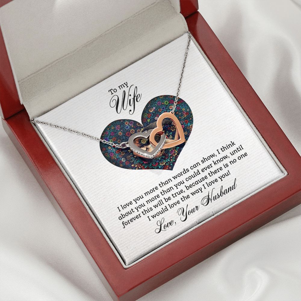 To My Wife I Love You More Inseparable Necklace-Express Your Love Gifts