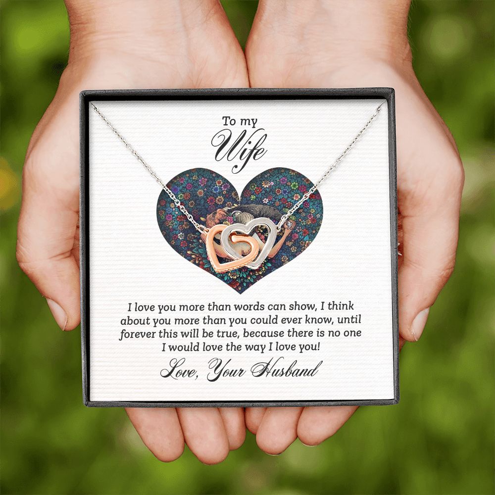 To My Wife I Love You More Inseparable Necklace-Express Your Love Gifts