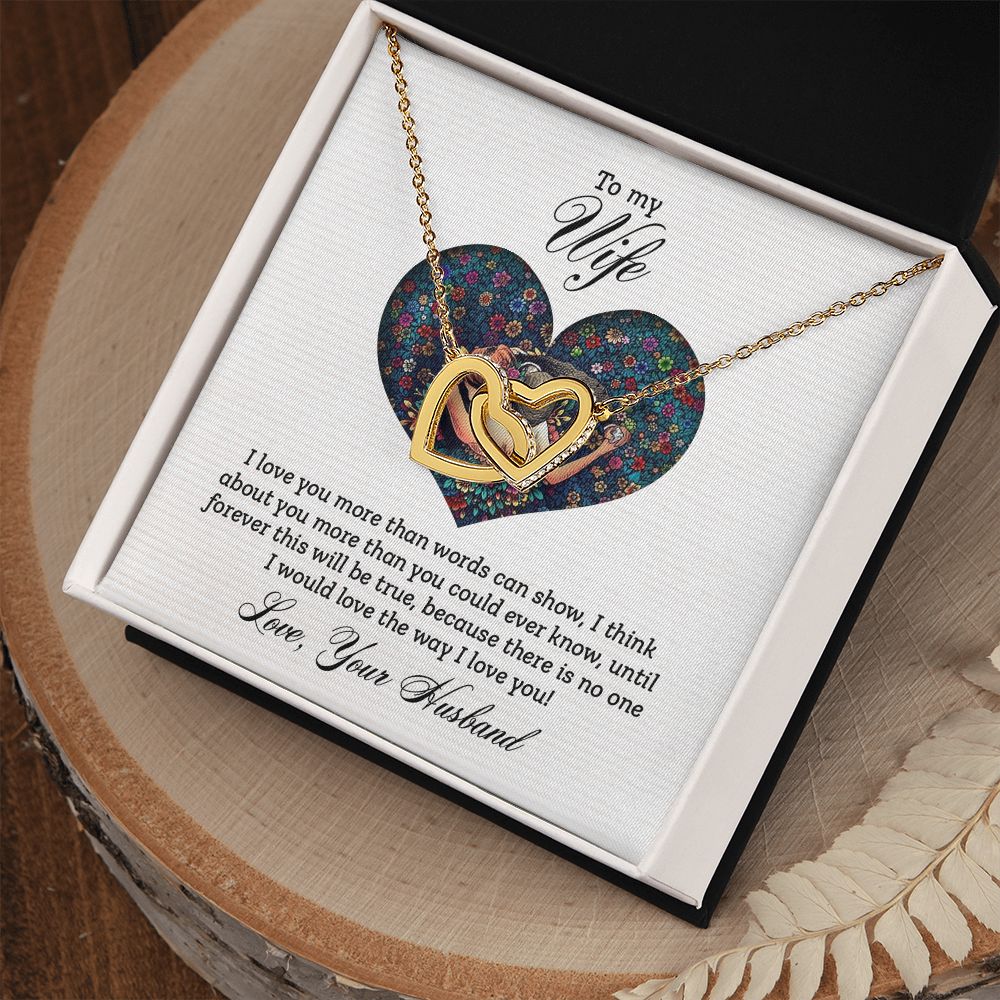 To My Wife I Love You More Inseparable Necklace-Express Your Love Gifts