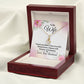 To My Wife I Love You Then Alluring Ribbon Necklace Message Card-Express Your Love Gifts