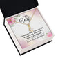 To My Wife I Love You Then Alluring Ribbon Necklace Message Card-Express Your Love Gifts