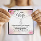 To My Wife I Love You Then Alluring Ribbon Necklace Message Card-Express Your Love Gifts