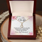 To My Wife I Love You Then Alluring Ribbon Necklace Message Card-Express Your Love Gifts