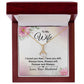 To My Wife I Love You Then Alluring Ribbon Necklace Message Card-Express Your Love Gifts