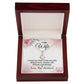 To My Wife I Love You Then Alluring Ribbon Necklace Message Card-Express Your Love Gifts
