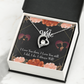 To My Wife I Love You Then and Now Forever Necklace w Message Card-Express Your Love Gifts