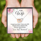 To My Wife I Love You Then Inseparable Necklace-Express Your Love Gifts