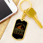 To My Wife I Miss Hunting More Than Wife Keychain Stainless Steel or 18k Gold Dog Tag Keyring-Express Your Love Gifts