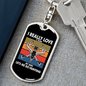 To My Wife I Really Love It When My Wife Lets Me Go Hunting Keychain Stainless Steel or 18k Gold Dog Tag Keyring-Express Your Love Gifts
