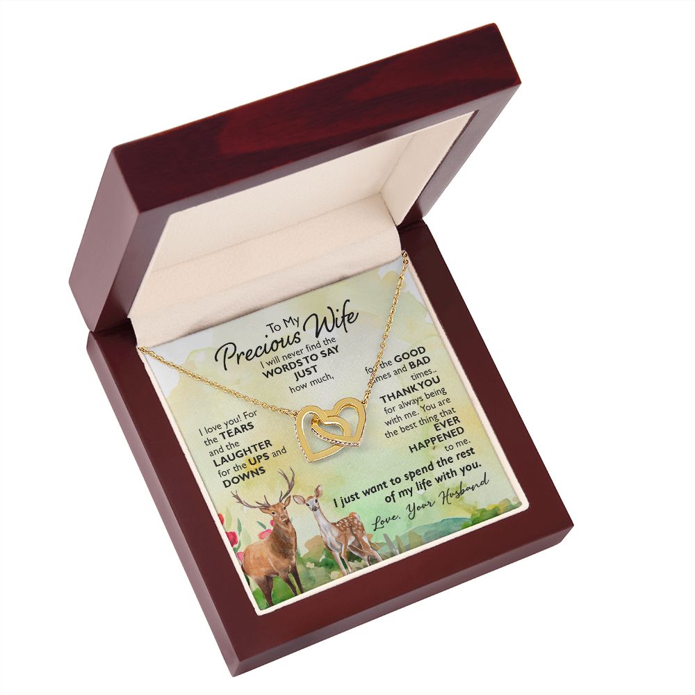 To My Wife I Will Never Find the Words Inseparable Necklace-Express Your Love Gifts