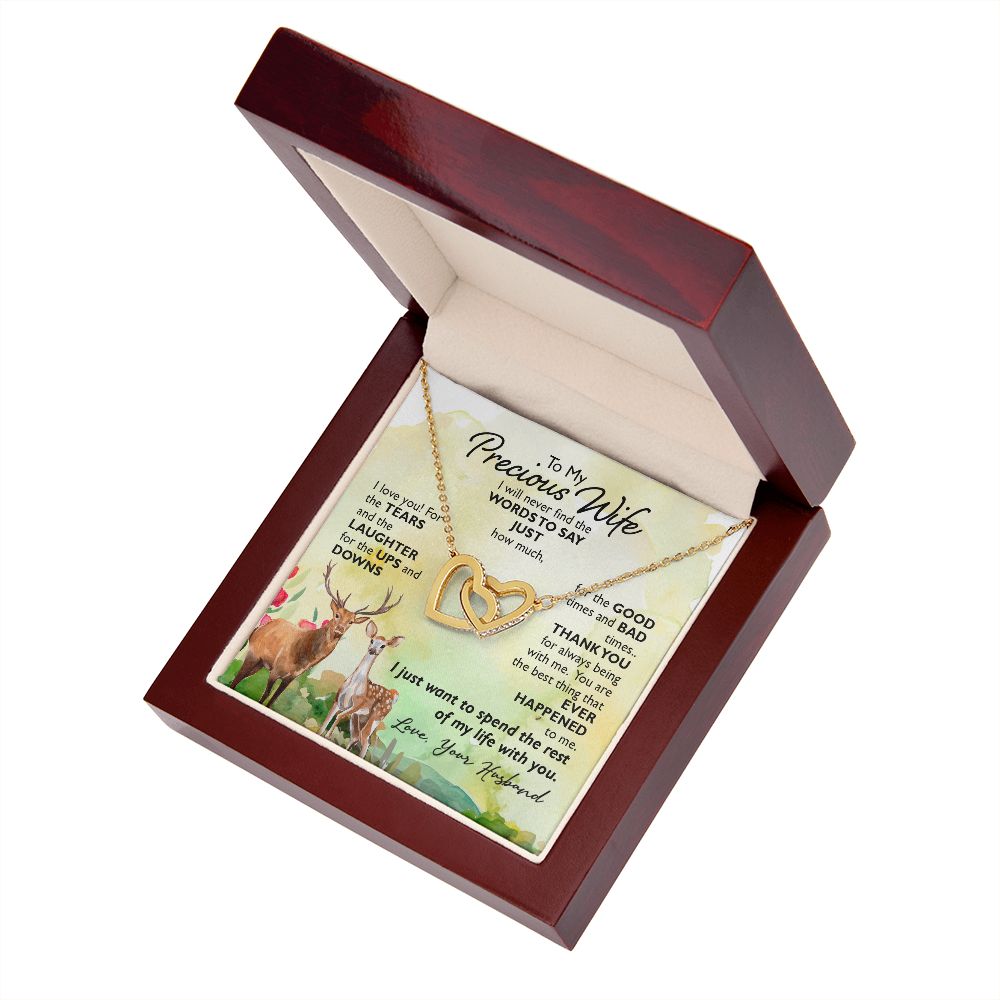 To My Wife I Will Never Find the Words Inseparable Necklace-Express Your Love Gifts