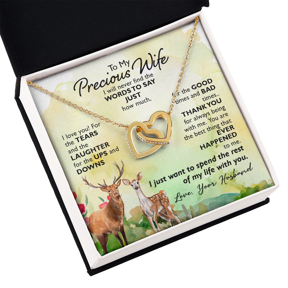 To My Wife I Will Never Find the Words Inseparable Necklace-Express Your Love Gifts