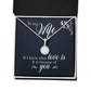 To My Wife If I Know What Love Is Eternal Hope Necklace Message Card-Express Your Love Gifts