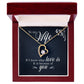 To My Wife If I Know What Love Is Forever Necklace w Message Card-Express Your Love Gifts