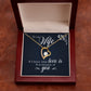 To My Wife If I Know What Love Is Forever Necklace w Message Card-Express Your Love Gifts