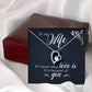 To My Wife If I Know What Love Is Forever Necklace w Message Card-Express Your Love Gifts