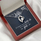 To My Wife If I Know What Love Is Forever Necklace w Message Card-Express Your Love Gifts