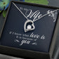 To My Wife If I Know What Love Is Forever Necklace w Message Card-Express Your Love Gifts
