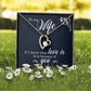 To My Wife If I Know What Love Is Forever Necklace w Message Card-Express Your Love Gifts