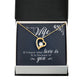 To My Wife If I Know What Love Is Forever Necklace w Message Card-Express Your Love Gifts