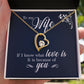 To My Wife If I Know What Love Is Forever Necklace w Message Card-Express Your Love Gifts