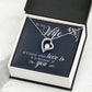 To My Wife If I Know What Love Is Forever Necklace w Message Card-Express Your Love Gifts