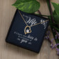 To My Wife If I Know What Love Is Forever Necklace w Message Card-Express Your Love Gifts