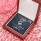 To My Wife If I Know What Love Is Forever Necklace w Message Card-Express Your Love Gifts