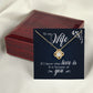 To My Wife If I Know What Love Is Infinity Knot Necklace Message Card-Express Your Love Gifts