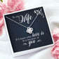 To My Wife If I Know What Love Is Infinity Knot Necklace Message Card-Express Your Love Gifts