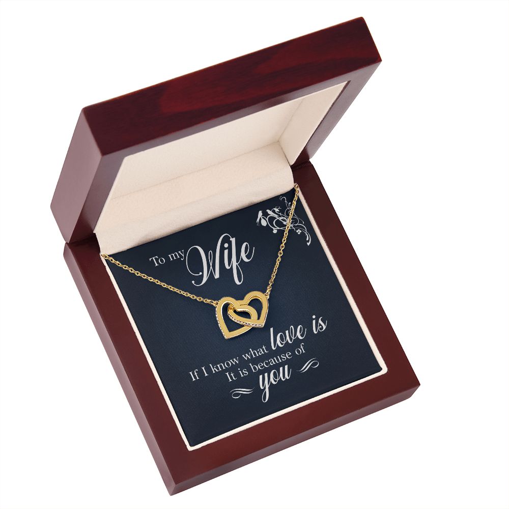 To My Wife If I Know What Love Is Inseparable Necklace-Express Your Love Gifts