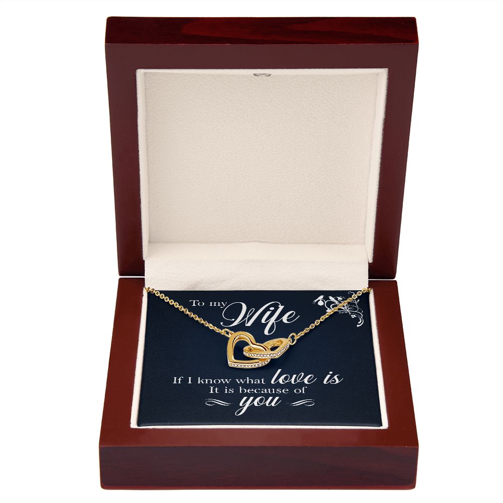 To My Wife If I Know What Love Is Inseparable Necklace-Express Your Love Gifts