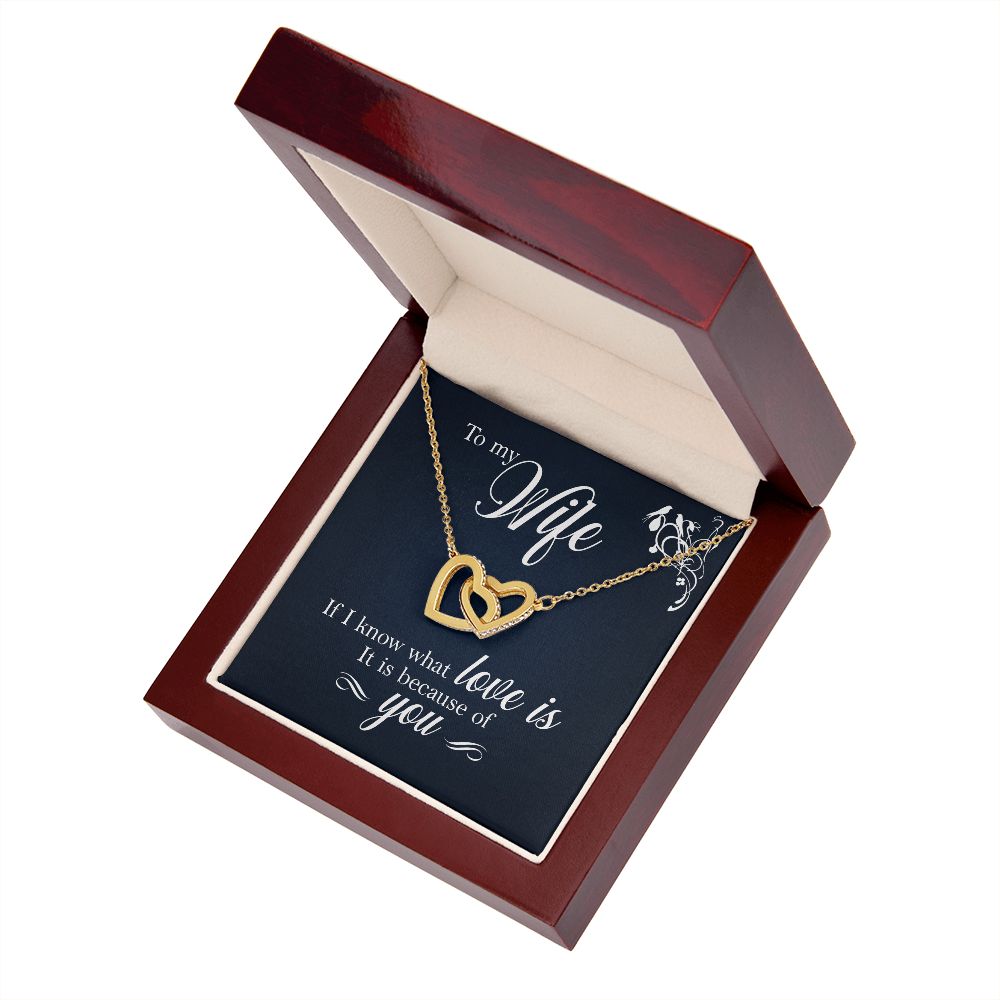 To My Wife If I Know What Love Is Inseparable Necklace-Express Your Love Gifts