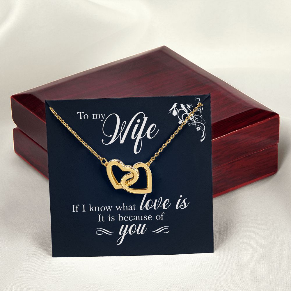 To My Wife If I Know What Love Is Inseparable Necklace-Express Your Love Gifts