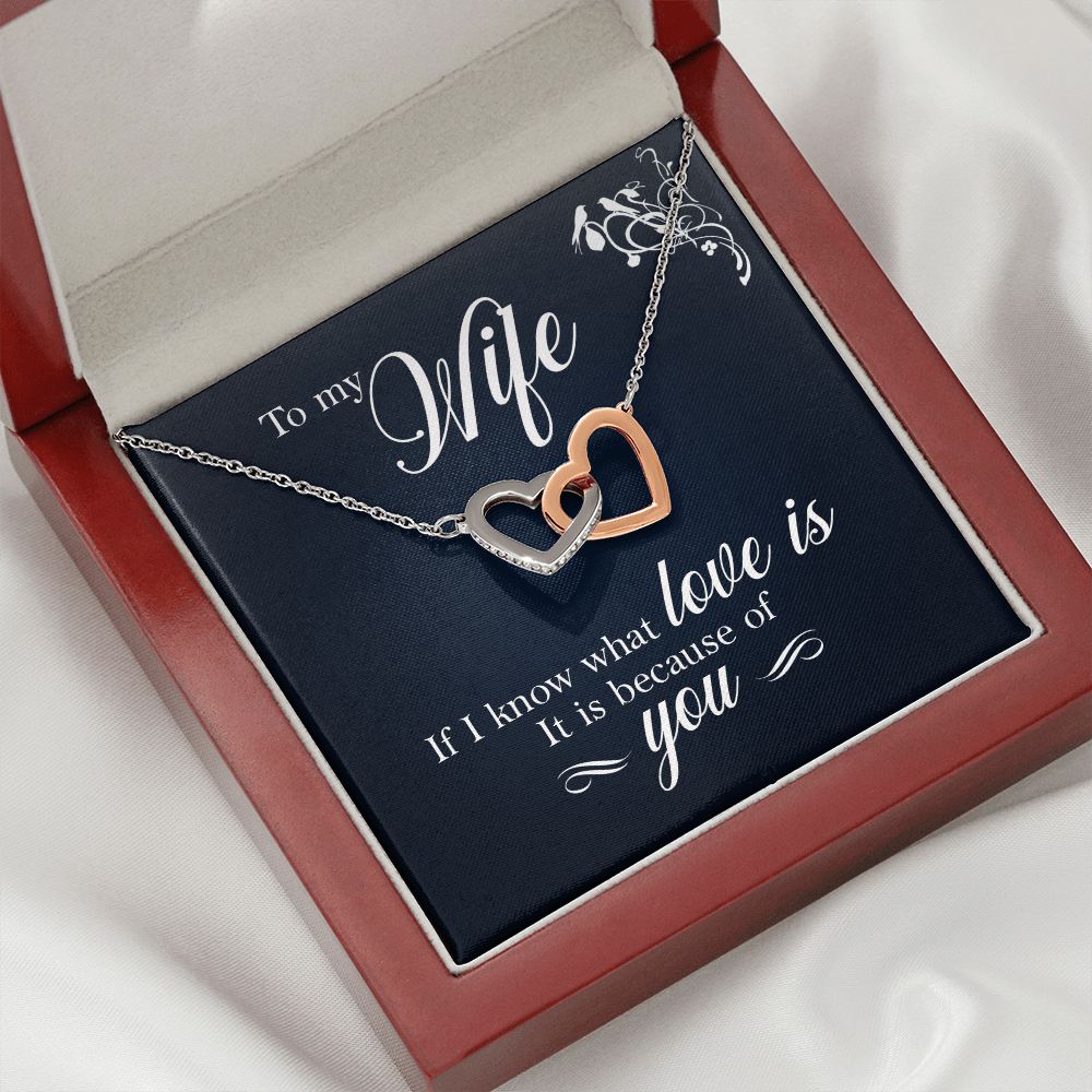 To My Wife If I Know What Love Is Inseparable Necklace-Express Your Love Gifts