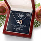 To My Wife If I Know What Love Is Inseparable Necklace-Express Your Love Gifts