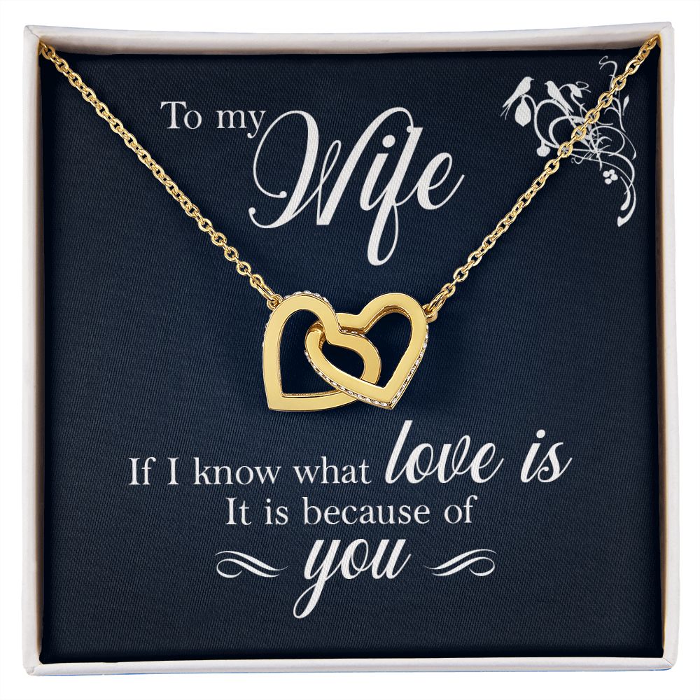 To My Wife If I Know What Love Is Inseparable Necklace-Express Your Love Gifts