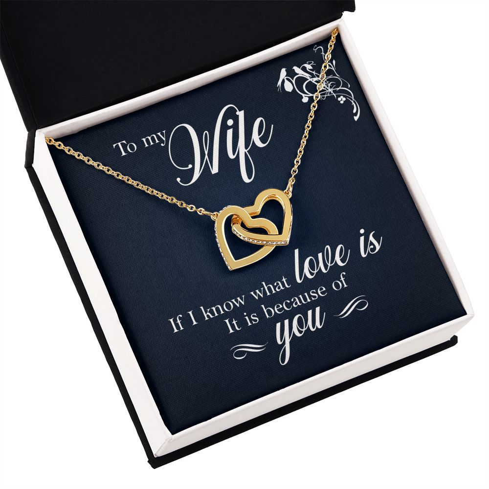 To My Wife If I Know What Love Is Inseparable Necklace-Express Your Love Gifts