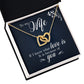 To My Wife If I Know What Love Is Inseparable Necklace-Express Your Love Gifts