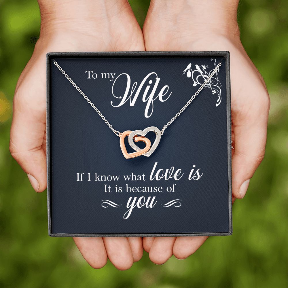 To My Wife If I Know What Love Is Inseparable Necklace-Express Your Love Gifts