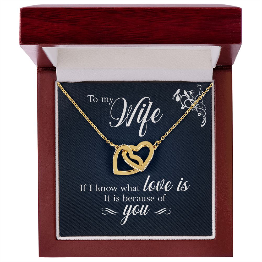 To My Wife If I Know What Love Is Inseparable Necklace-Express Your Love Gifts