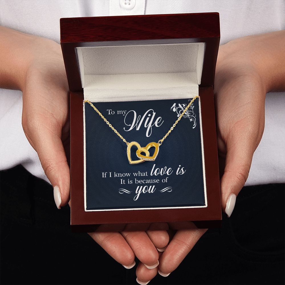 To My Wife If I Know What Love Is Inseparable Necklace-Express Your Love Gifts
