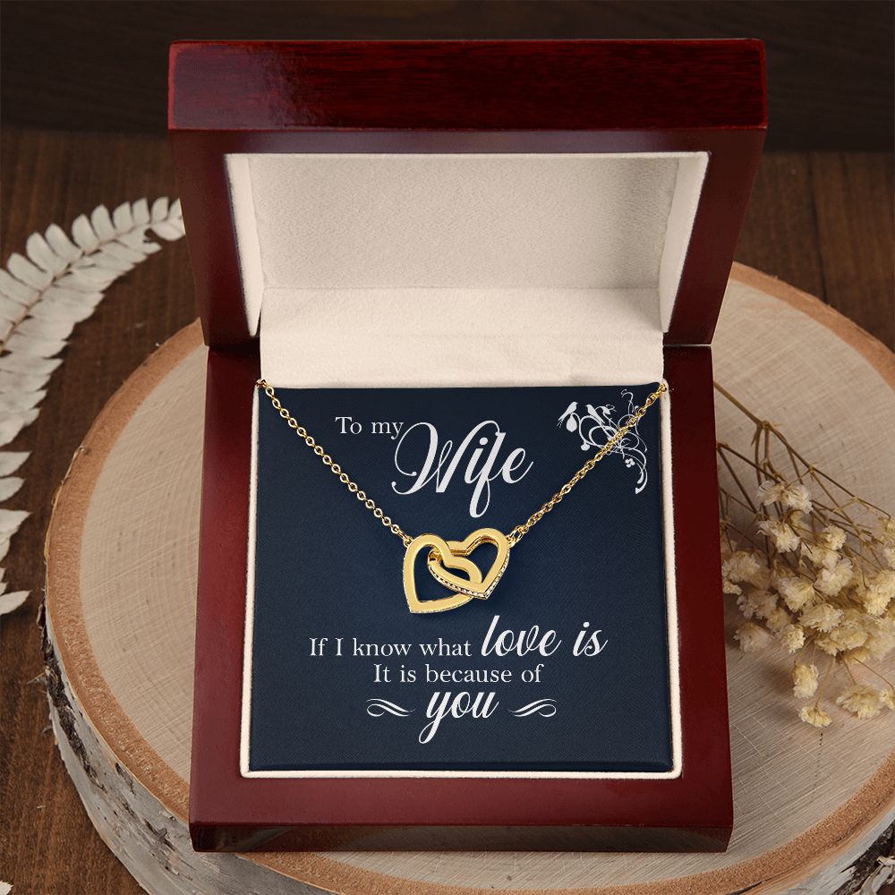 To My Wife If I Know What Love Is Inseparable Necklace-Express Your Love Gifts