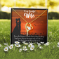 To My Wife Knowing the Distance Forever Necklace w Message Card-Express Your Love Gifts