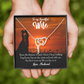 To My Wife Knowing the Distance Inseparable Necklace-Express Your Love Gifts