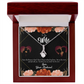 To My Wife Live in my mind Alluring Ribbon Necklace Message Card-Express Your Love Gifts
