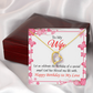 To My Wife Love and Affection Birthday Message Forever Necklace w Message Card-Express Your Love Gifts